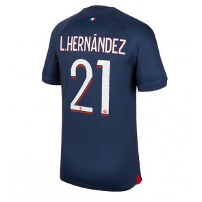 Paris Saint-Germain Lucas Hernandez #21 Hjemmebanetrøje 2023-24 Kort ærmer